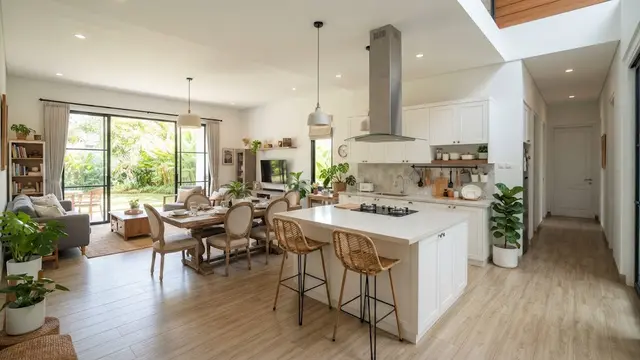 Desain Rumah 3 Kamar yang Terasa Luas Tanpa Banyak Dinding
