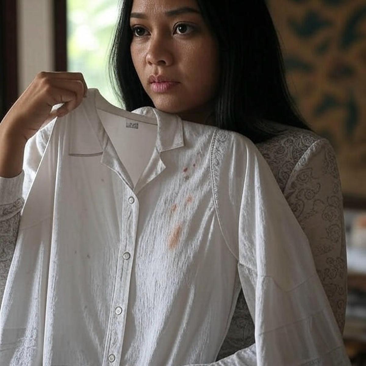 Noda luntur di baju putih