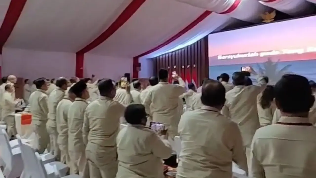 Kegiatan pembekalan anggota Kabinet Merah Putih di Akademi Militer (Akmil) Magelang, Jawa Tengah, memasuki hari kedua pada Sabtu (26/10/2024).