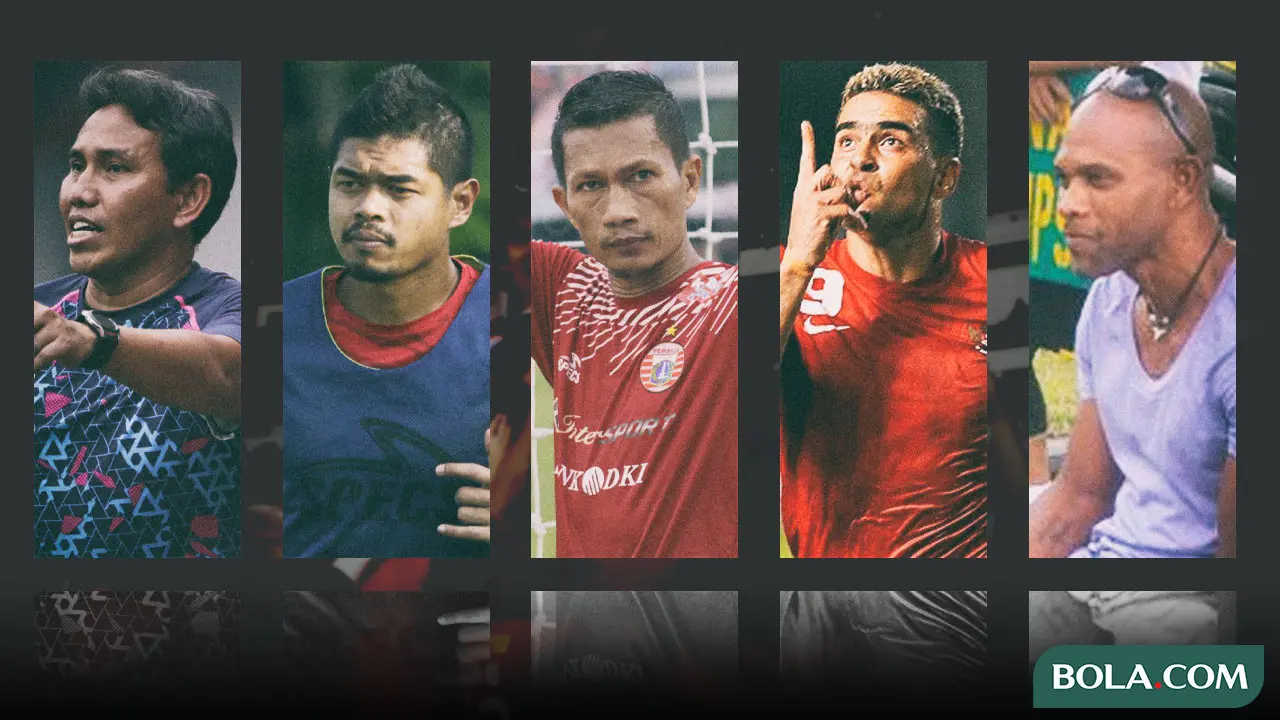 Bima Sakti, Bambang Pamungkas, Ismed Sofyan, Cristian Gonzales, dan Keith Gumbs