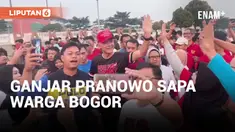 Ganjar Pranowo Sapa Warga Bogor Sambil Lari Pagi
