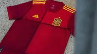 Jersey Timnas Spanyol untuk Piala Eropa 2020. (Twitter/Selececcion Espanola de Futbol_