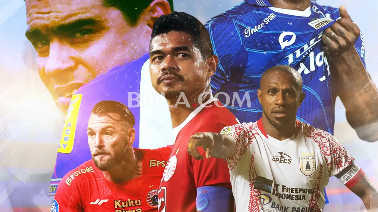 Ilustrasi - David da Silva, Marko Simic, Cristian Gonzales, Bambang Pamungkas, Boaz Solossa