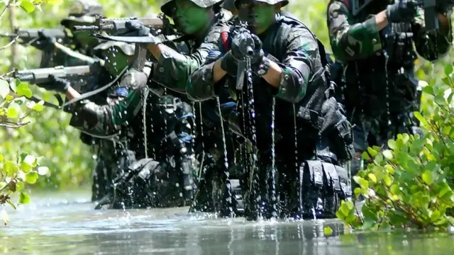 [Bintang] Ilustrasi tentara di hutan
