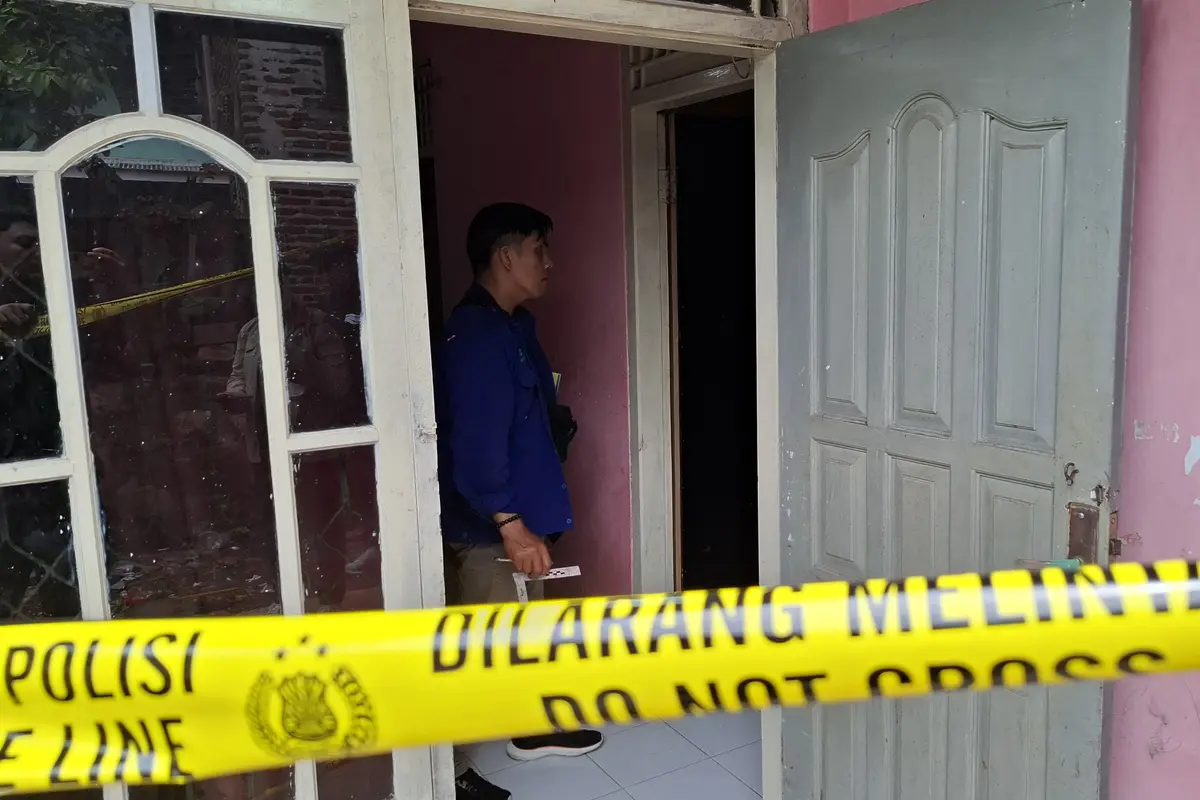 TKP penemuan perempuan meninggal di Bandar Lampung