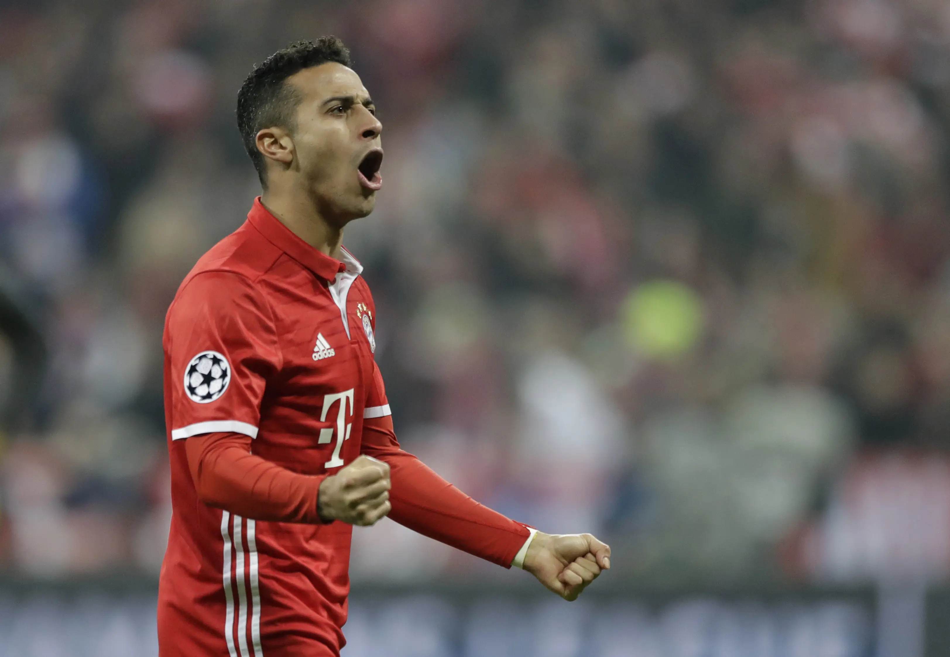 Playmaker Bayern Muenchen Thiago Alcantara (AP Photo/Matthias Schrader)