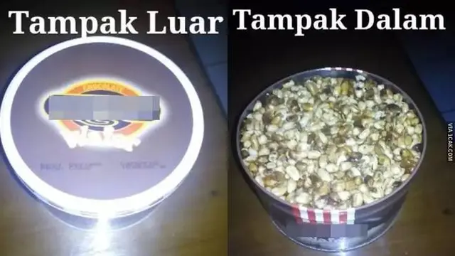 10 Potret Nyeleneh Isi Kaleng Lebaran yang Kerap Bikin Kejutan