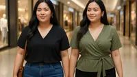 6 Atasan Wanita Trendy untuk Tubuh Curvy, Tampil Lebih Langsing dan Percaya Diri