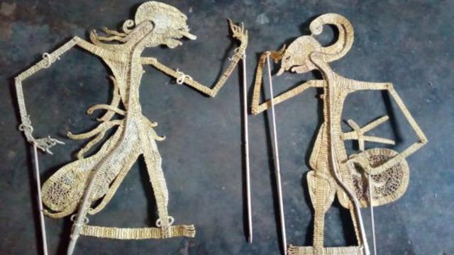 Wayang suket, Purbalingga, Jawa Tengah. (Foto: Liputan6.com/Rudal Afgani Dirgantara)