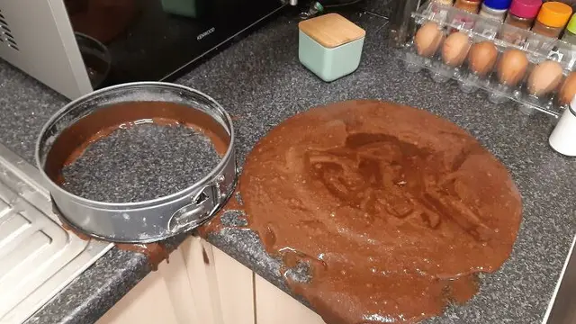 Momen Apes Saat Memasak, Dapur Bak Kapal Pecah. (Sumber: Boredpanda)