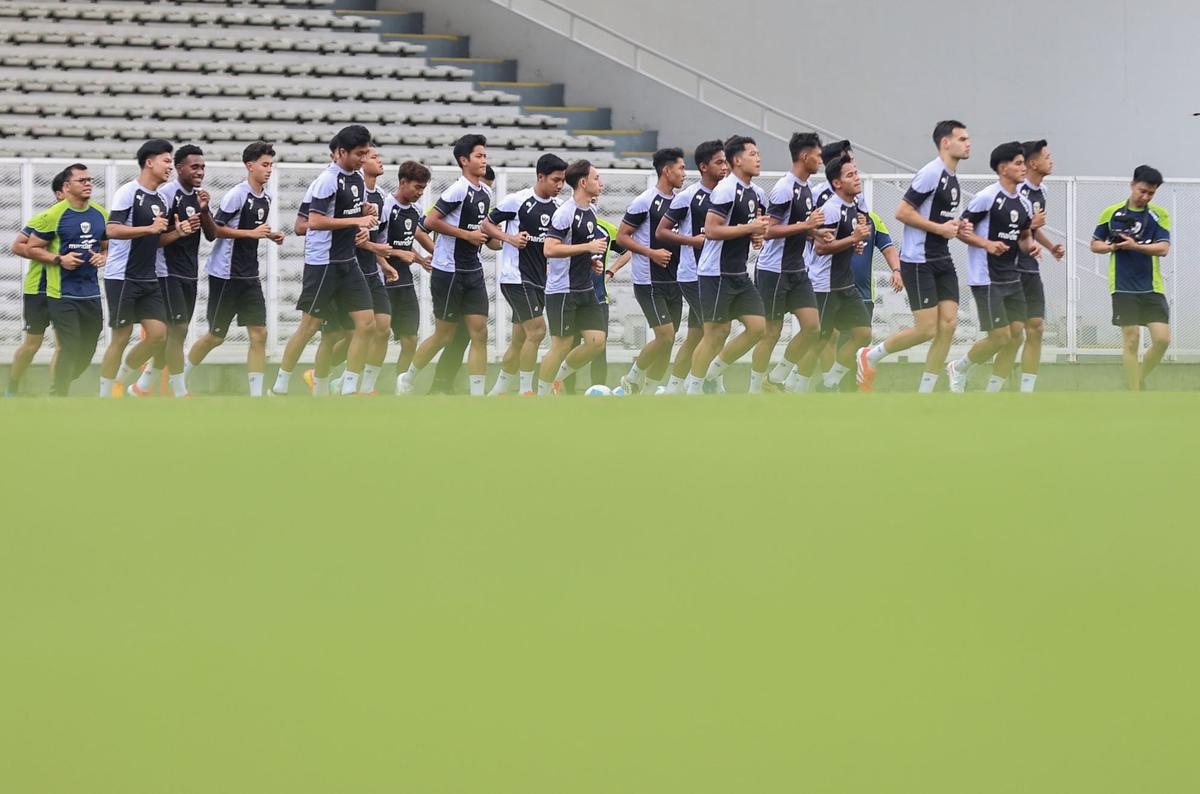 FOTO: Latihan Timnas U-20 Jellang Laga Piala Asia 2025