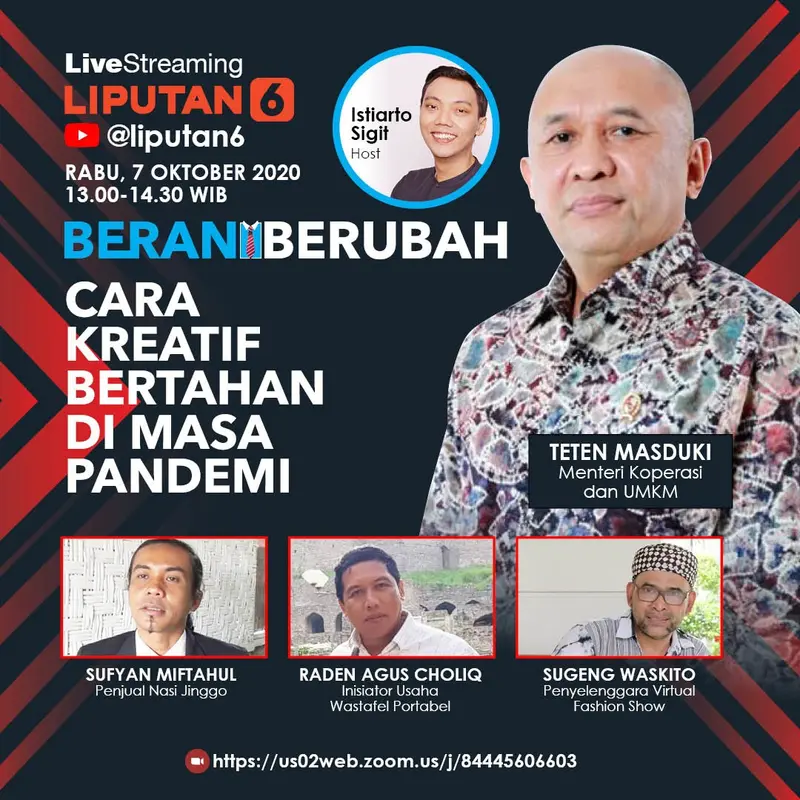 Live Streaming Berani Berubah Liputan6.com: Cara Kreatif Bertahan di Masa Pandemi.