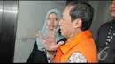 Tafsir Nurchamid enggan memberikan komentar terkait permohonan Jaksa yang meminta hakim menolak eksepsinya, Jakarta Selatan, Rabu (20/8/14) (Liputan6.com/Herman Zakharia)