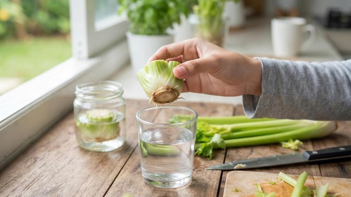 Menanam Seledri dari Sisa Dapur