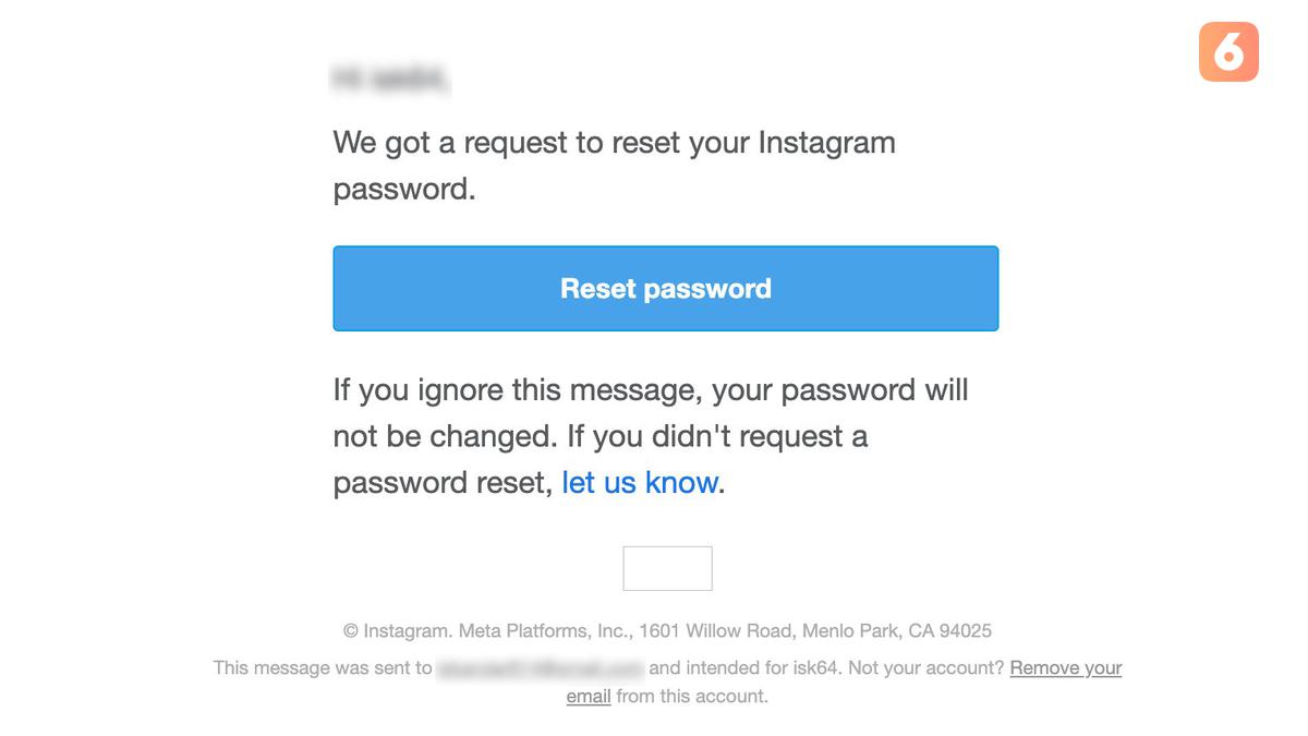 Dapat Email Reset Password Instagram? Ini yang Harus Kamu Lakukan