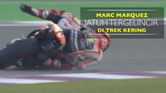 Berita video insiden Marc Marquez terjatuh sebelum balapan MotoGP Qatar pada saat sesi warm up. Marquez jatuh di tikungan 14.