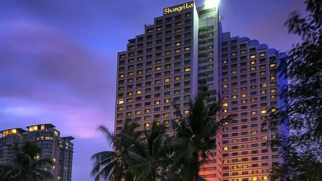 Hotel Shangri-La yang akan menjadi tempat berlangsungnya debat Capres keempat.