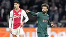 Liverpool berhasil meraih kemenangan gemilang saat bertandang ke markas Ajax Amsterdam dalam laga lanjutan Grup A Liga Champions 2022/2023. (AP/Peter Dejong)