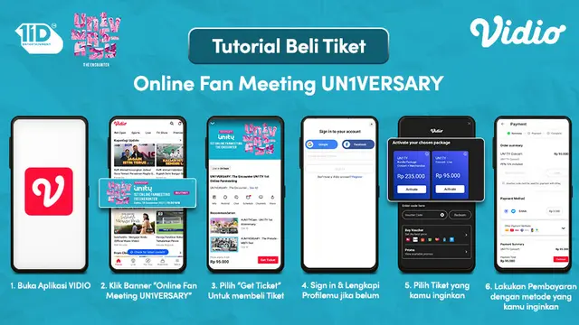 Cara Membeli Tiket Online Fan Meeting Un1ty Un1versary: The Encounter