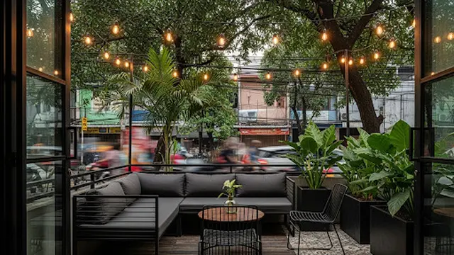 Teras ala Kafe Industrial