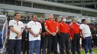 Ketua PSSI, Mochamad Iriawan dan Menpora Zainudin Amali saat membuka Liga 2 2020. (PSSI).