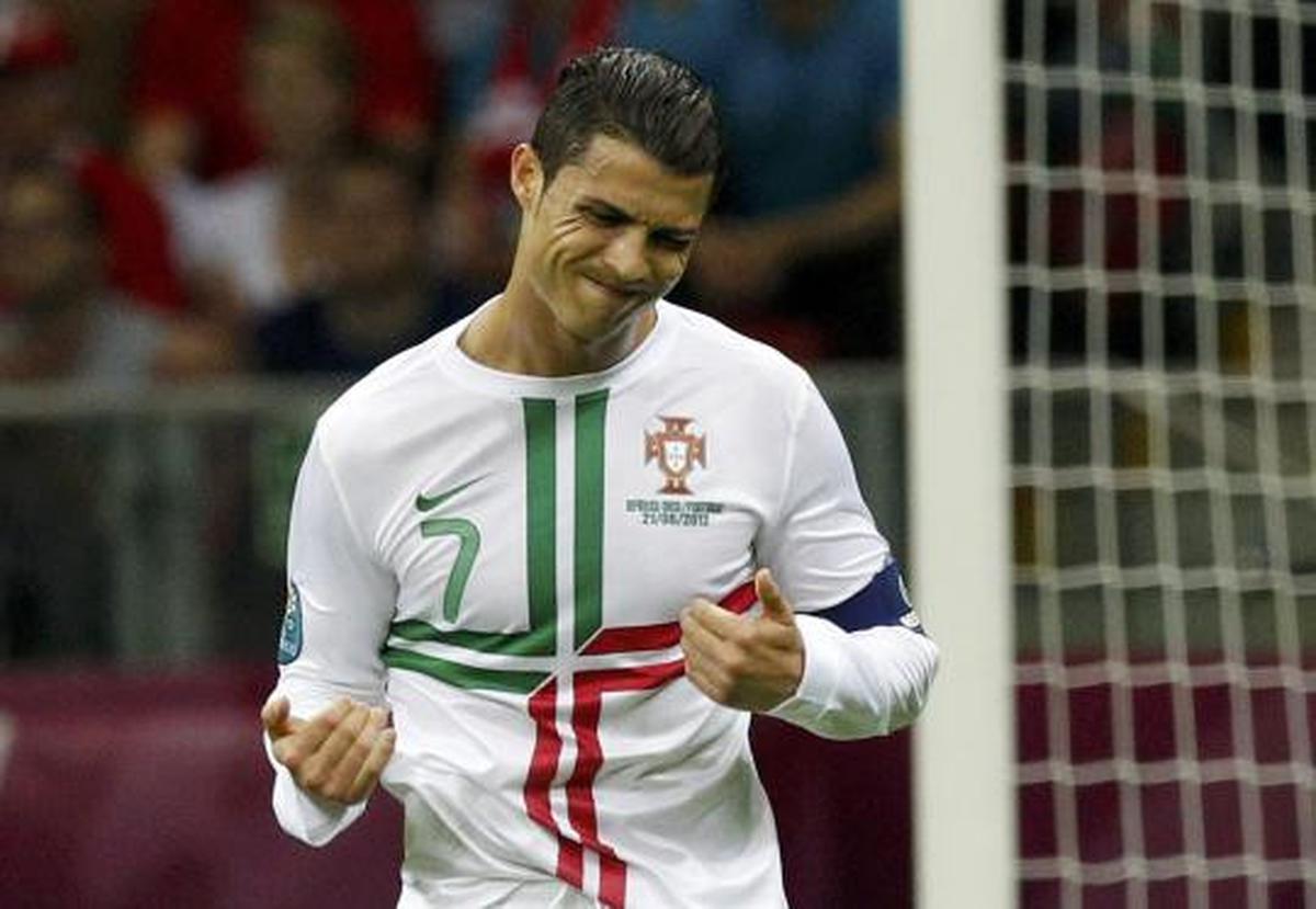 Ekspresi CR7 di lapangan hijau