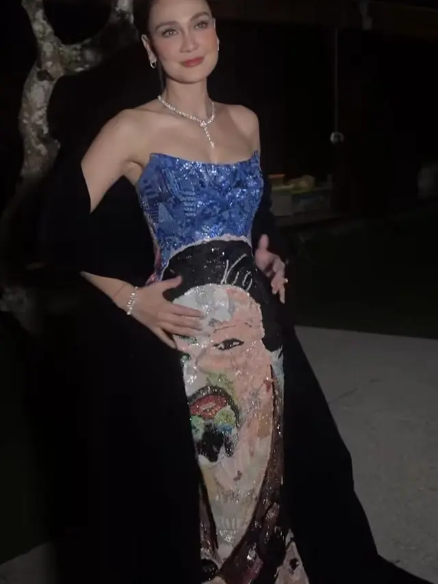 Cerita di Balik Dress Lukisan Luna Maya, Bikin Haru