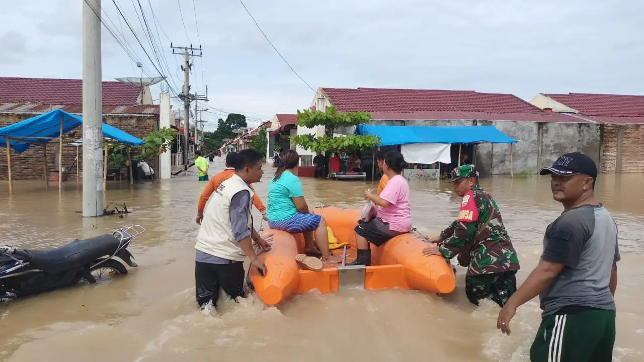 Banjir di Labuhanbatu Utara