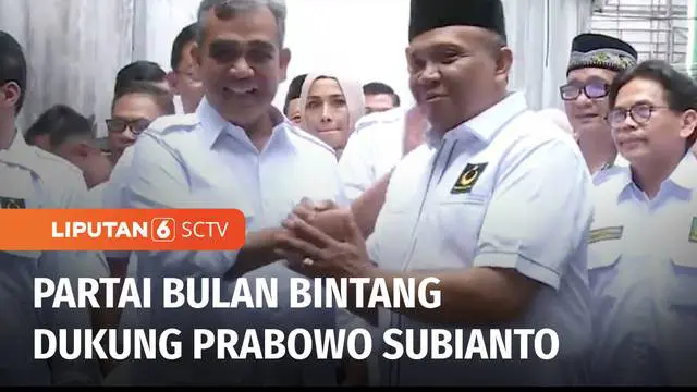 Sejumlah pengurus Partai Gerindra, mendatangi kantor Partai Bulan Bintang. PBB memastikan akan mendukung Prabowo Subianto dalam pemilihan presiden mendatang.