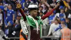 Pemain Leicester City, Kelechi Iheanacho merupakan penyerang berkebangsaan Nigeria. Ia tampil gemilang dan mampu bawa The Foxes juarai FA Cup musim lalu. Pemain 24 tahun ini telah mencatatkan 19 gol dan 5 assit dari 45 penamilannya. (Foto: AFP/Pool/Kirsty Wigglesworth)