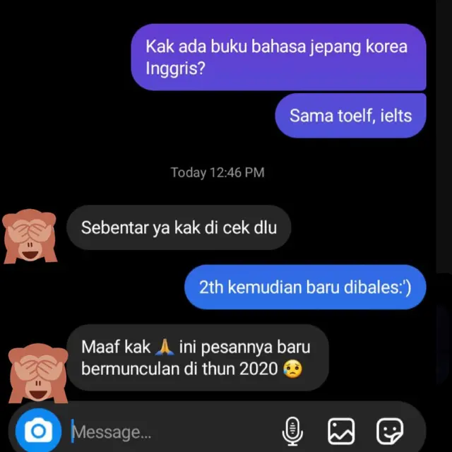 6 Chat Pelanggan Baru Dibalas oleh Admin Setelah Bertahun-Tahun Ini Kocak