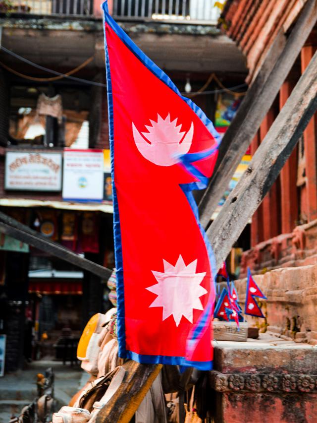 Ilustrasi bendera Nepal. (Sushil Basnet)