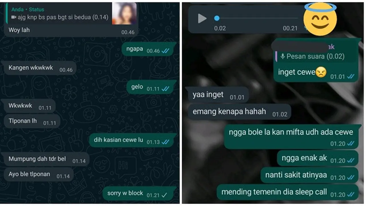6 Chat Cowok Hubungi Teman Cewek di Belakang Pacar Ini Bikin Ikut Kesal