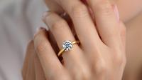 Model Cincin Berlian Emas Kuning