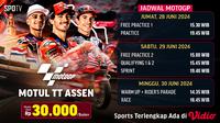Jadwal Live Streaming MotoGP Belanda di Vidio, 28 - 30 Juni 2024. (Sumber: dok. vidio.com)