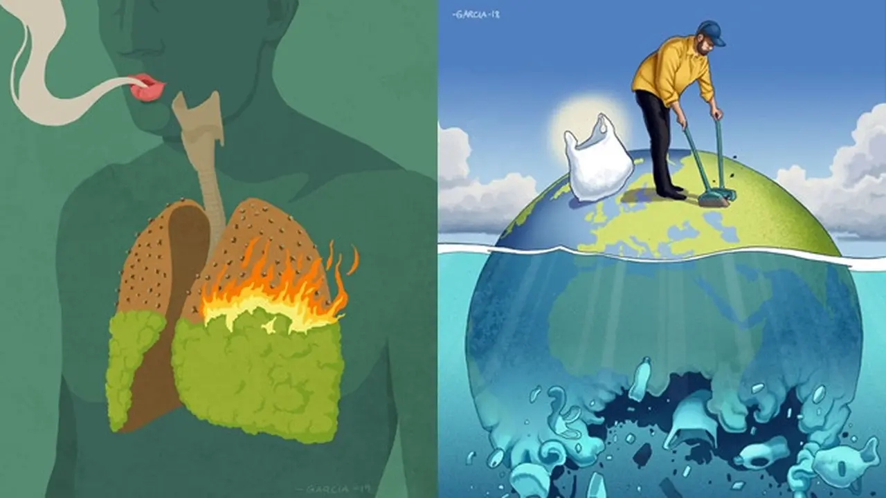 Pria Ini Buat Ilustrasi Keadaan Sosial Zaman Sekarang, 7 Hasilnya Bikin Takjub