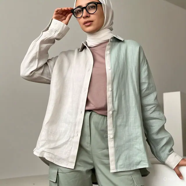 Outfit ke Pantai Hijab Simple