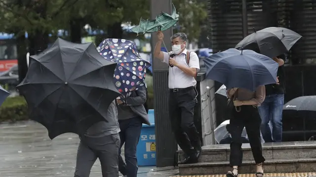 Topan Maysak Terjang Korea Selatan