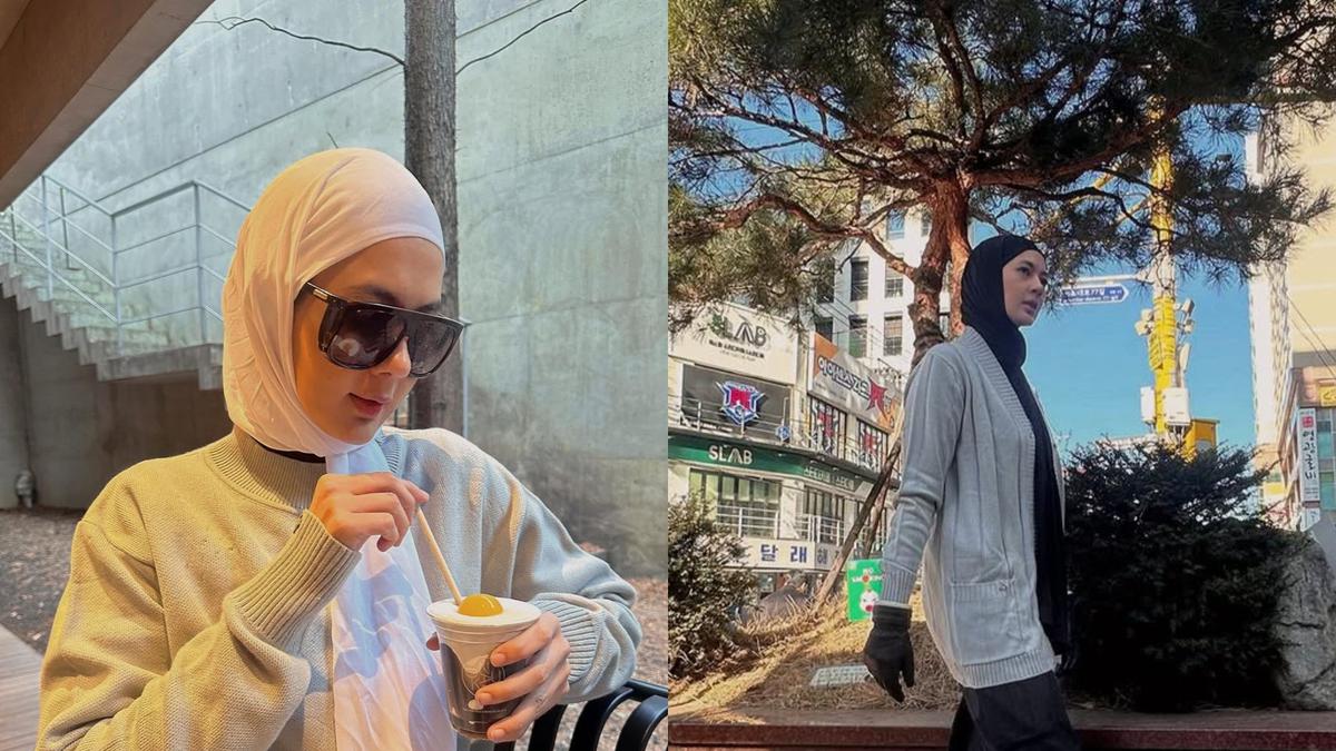 6 OOTD Paula Verhoeven di Korea Selatan, Anti Membosankan dengan Outfit Musim Dingin Hitam Putih