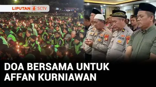 VIDEO: Ribuan Driver Ojol di Surabaya Doa Bersama dan Nyalakan 1.000 Lilin untuk Affan Kurniawan