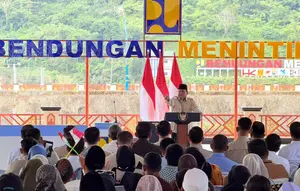 Prabowo Resmikan Lima Bendungan, Kerek Produksi Padi 720 Ribu Ton
