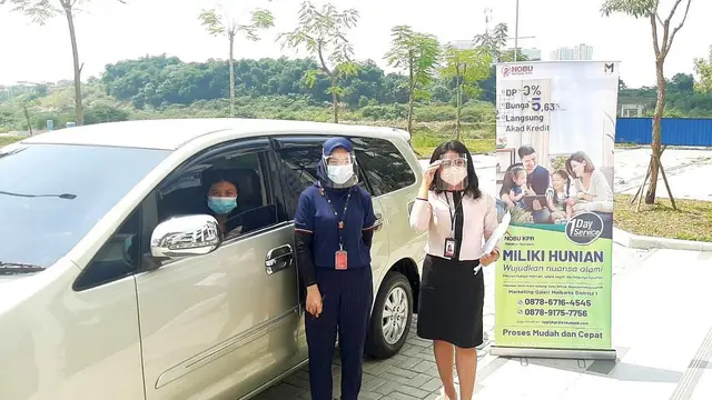 Konsumen Meikarta tetap bisa melakukan akad kredit dengan mudah lewat layanan Nobu Drive Thru. (Dok Meikarta)