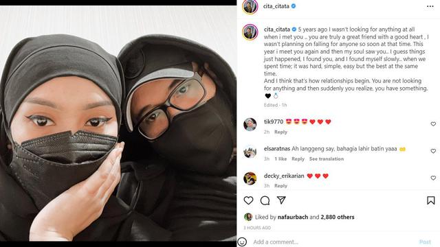 Unggahan Cita Citata untuk Didi Mahardika