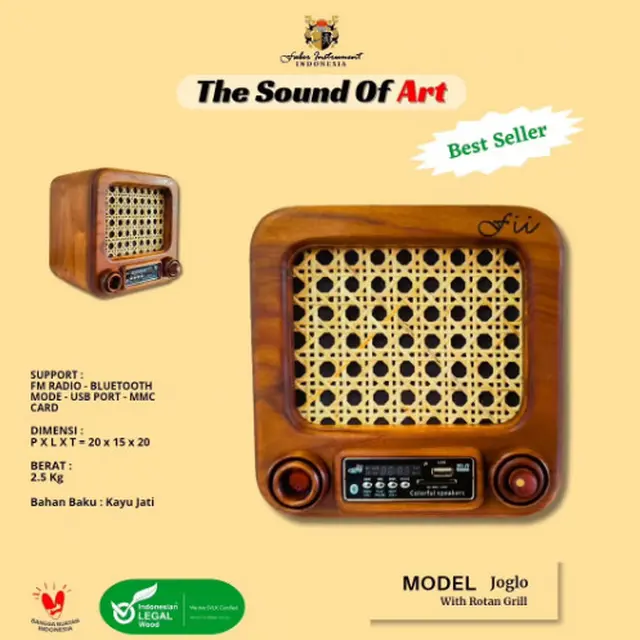 Cerita Faber Instrument Indonesia Ubah Kayu Bekas Jadi Radio Vintage Bernilai Tinggi