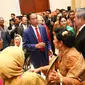 Presiden Jokowi menghadiri ultah ke-50 pernikahan JK-Mufidah. (istimewa)