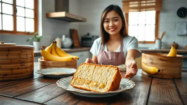 cara membuat bolu pisang kukus