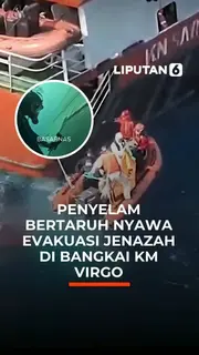 Penyelam Bertaruh Nyawa Evakuasi Jenazah di Bangkai KM Virgo