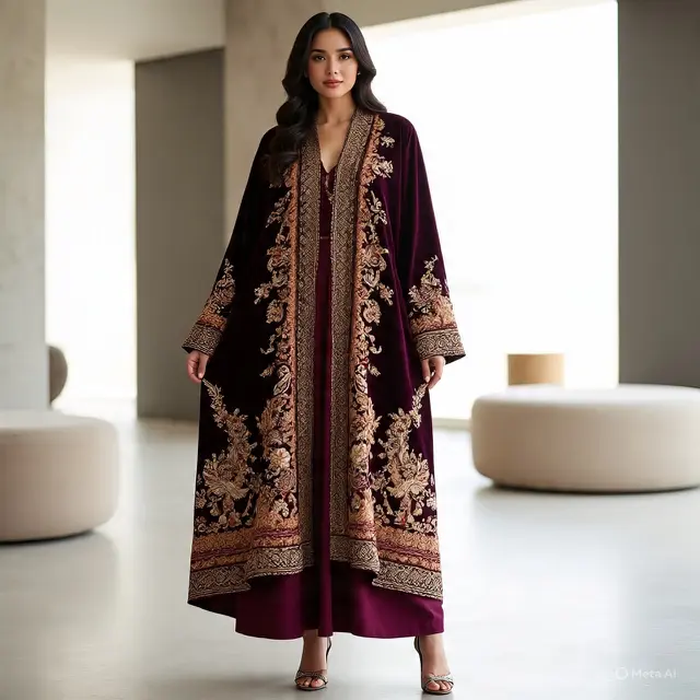 Model Gamis Brokat Elegan untuk Semua Bentuk Tubuh