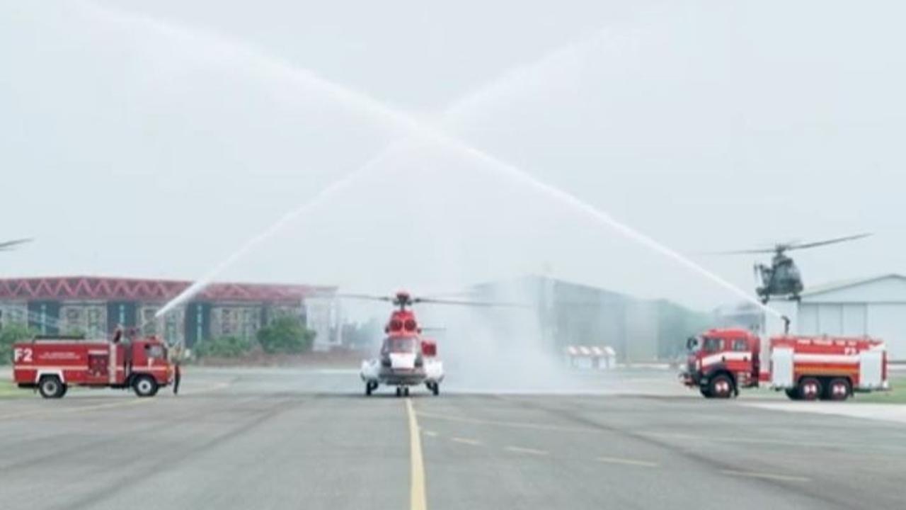 Momen Wapres Ma’ruf Amin Disambut Water Salute, Ini Maknanya