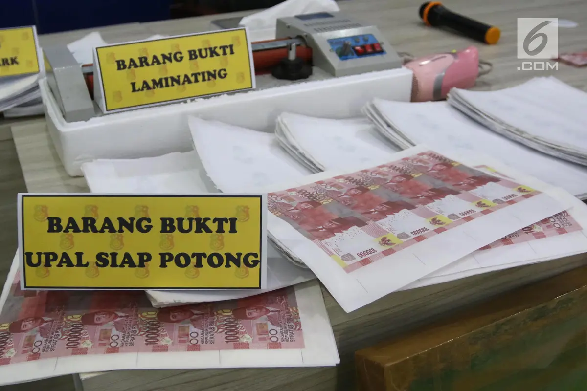 Bareskrim Polri Ringkus Sindikat Pembuat dan Pengedar Uang Palsu